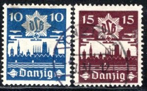 Danzig - Scott # 219 - 220, used