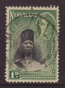 1945 Nyasaland 1d F-Used