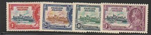 FALKLAND ISLANDS #77-80 MINT HINGED COMPLETE