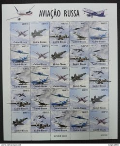 QW39 2013 GUINEA-BISSAU RUSSIAN AVIATION AIRCRAFTS #6724-28 ! UNIQUE SH MNH