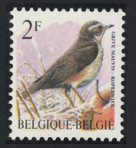 Belgium Redwing Bird Buzin 'Grive mauvis' 2f 1996 MNH SC#1434 SG#3304 MI#2701