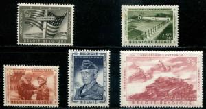 Belgiium SC# B606-9 Gen George Patton Mem set MH Note stains & scuff SCV $29.50