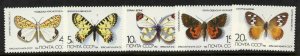 USSR (Russia) 5435-9 MNH - Butterflies