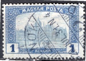 Hungary; 1920: Sc. # 191: Used Single Stamp