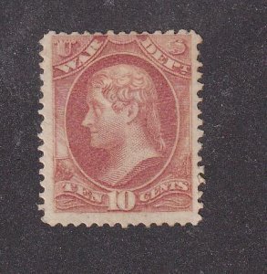 USA # O88 VF-MH 10cts ROSE WAR TAX CAT VALUE $140