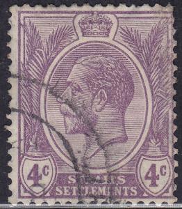 Straights Settlement 184 USED 1925 King George V