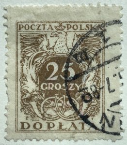 AlexStamps POLAND #j75 FVF Used 