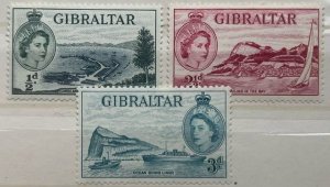 Gibraltar Queen Elizabeth II 1953 Postage Stamps UM/M Condition