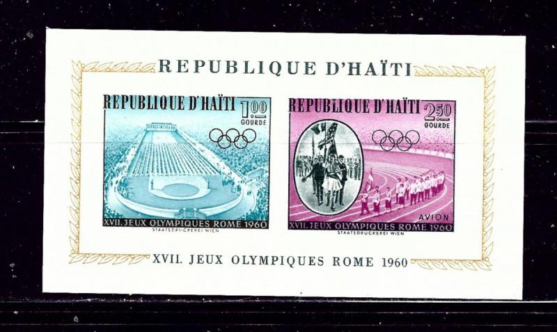 Haiti C165a MNH 1960 Olympics Imperf S/S