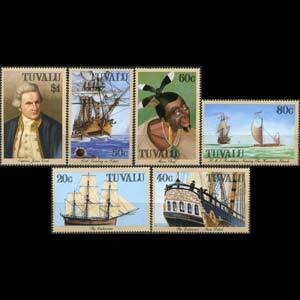 TUVALU 1988 - Scott# 490-5 Captain Cook Set of 6 NH