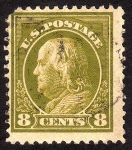 1912, US 8c, Franklin, Used, Sc 414