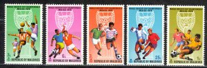 Maldive Islands Sc# 346-350 MNH 1970 Soccer