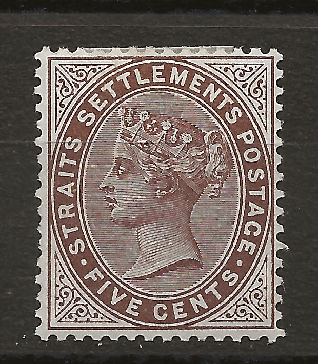 Straits Settlements 46 SG 99 MH VF 1894 SCV $17.50 (jr)