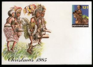 Papua New Guinea Christmas Costume DancePostal Stationery Envelope Mint # 7524