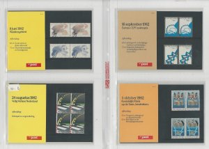 Netherlands Davo PTT Album, Mint NH Stamps & Sets, 18 Hingless Pages, 1982-86