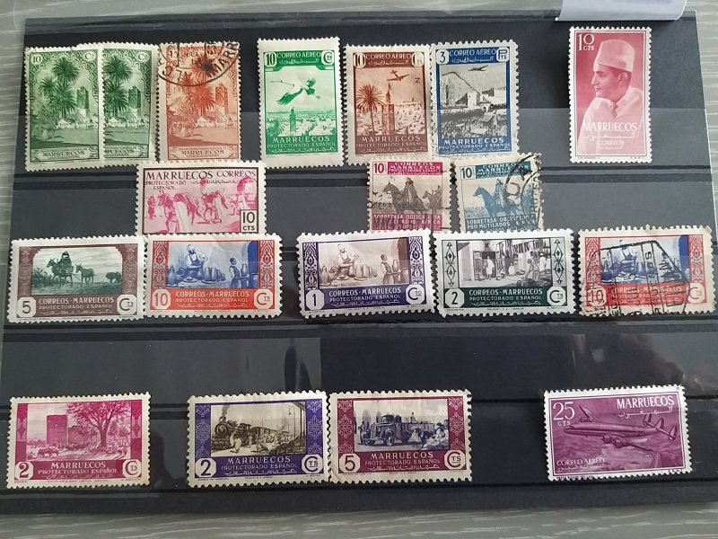 Lot Spanish Morocco used/unused