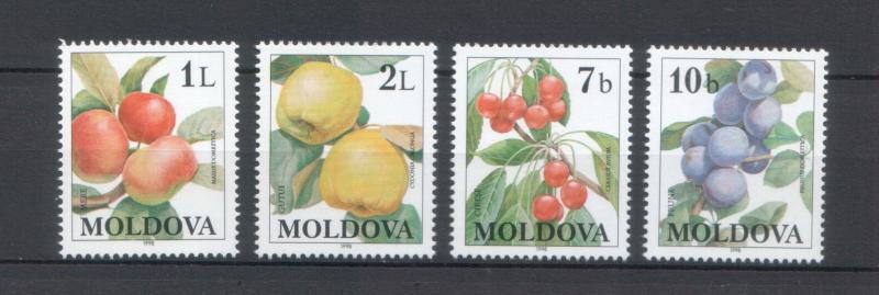 Moldova 1998 Fruits 4 MNH stamps