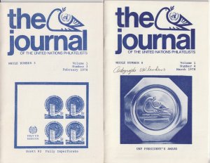 12 Issues of The Journal of the United Nations Philatelists