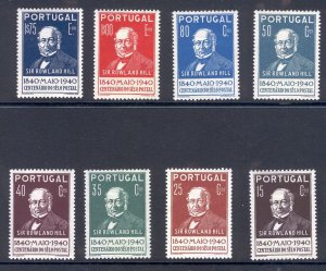 Portugal 1940 Sir Rowland Hill, Scott No(s). 591-602 Mint Hinged