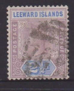 Leeward Islands Sc#3 Used - Postmark Cancel Dominica A07