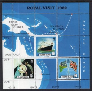 Solomon Islands MNH S/S 480A Royal Visit