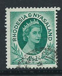 Rhodesia & Nyasaland SG 6  VFU