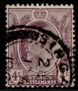 MALAYSIA - Straits Settlements EDVII SG155b, 4c dull purple, FINE USED.