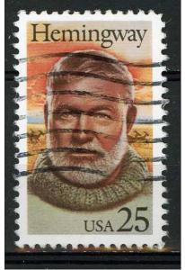 USA 1989 - Scott 2418 used - 25c, Ernest Hemingway 