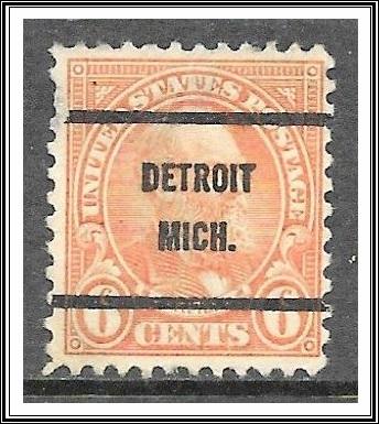 US Precancel #638-61 Detroit MI Used