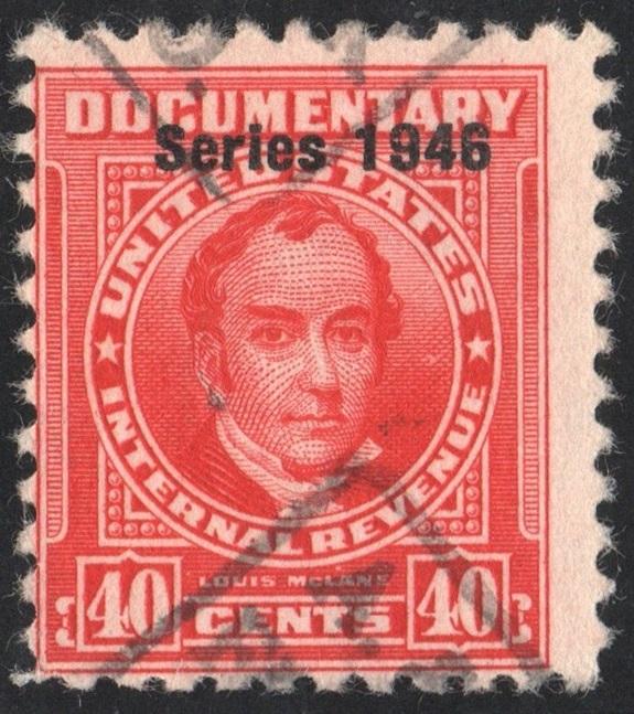 R445 40¢ Revenue: Documentary (1946) Used