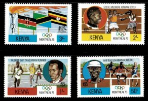 Kenya 1976 Sc#60/63 MONTREAL OLYMPICS Set (4) MNH