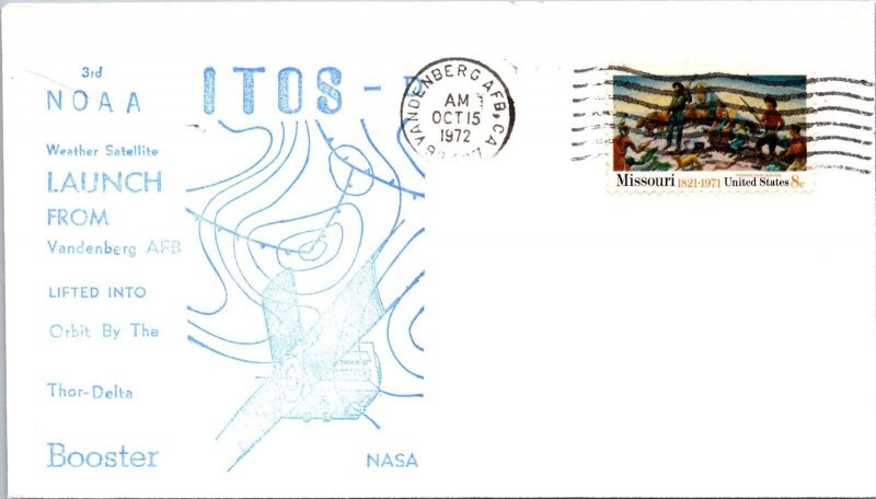 10.19.1972 ITOS-D By Thor-Delta Booster - Vandenberg AFB CA - F73563