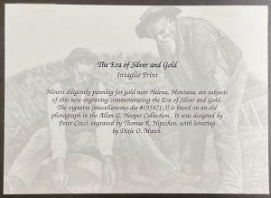 BEP B204 Souvenir Card Gold Miners Vignette Brown