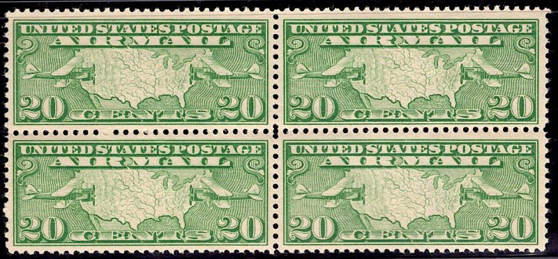 US Stamp #C9 Block of 4 MINT NH SCV $50.00 (as singles)