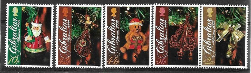 2009   GIBRALTAR  -  SG. 1342 / 1346  -  CHRISTMAS   -  MNH