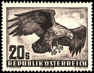 Austria #C60, Incomplete Set, 1953, Birds, Hinged