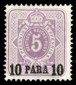 [st1108] German offices in Turkey 1884 Scott#1 Yvert#1 mlh cv:€60/$68