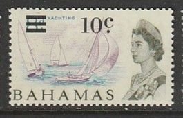 1966 Bahamas - Sc 236 - MH VF - 1 single - Yachting