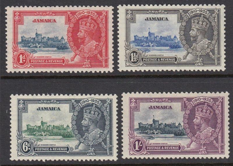 Jamaica 109-12 Silver Jubilee mint