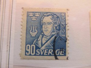 Sweden Suede Sverige Sweden 1947 90o perf 121⁄2 green fine used A13P42F136-