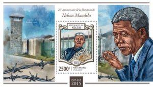 Niger - 2015 Nelson Mandela - Stamp Souvenir Sheet -14A-546