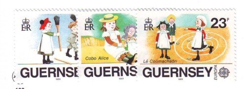 Guernsey Sc  401-3 1989 Europa stamp set mint NH