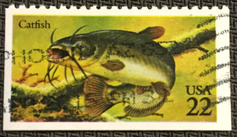 US #2209 Used Booklet Single Catfish SCV $.25