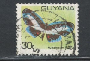 Guyana 1980 Butterfly (Nymphidium Mantus) 30c Scott # 283A Used