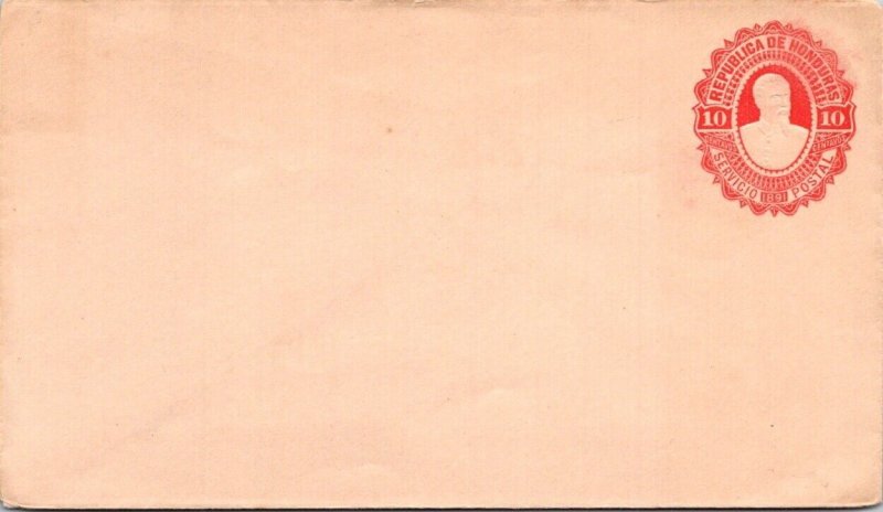 SCHALLSTAMPS HONDURAS 1891 POSTAL HISTORY STATIONERY COVER UNADDR