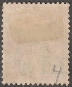 France, Scott#240,  used, hinged,  1.10f surcharge, black