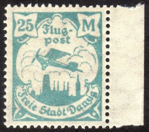 1923, Danzig 25Mk, MNH, Sc C14, Mi 133