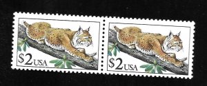 #2482  Bobcat $2 used pair