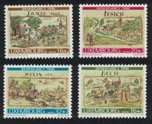 Luxembourg Villages 16th-century drawings 4v 1998 MNH SG#1486-1489 MI#1460-1463