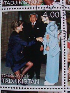 TAJIKISTAN-2000-IN MEMORIAL OF PEOPLE'S QUEEN-LADY DIANA-CTO-S/S VERY FINE